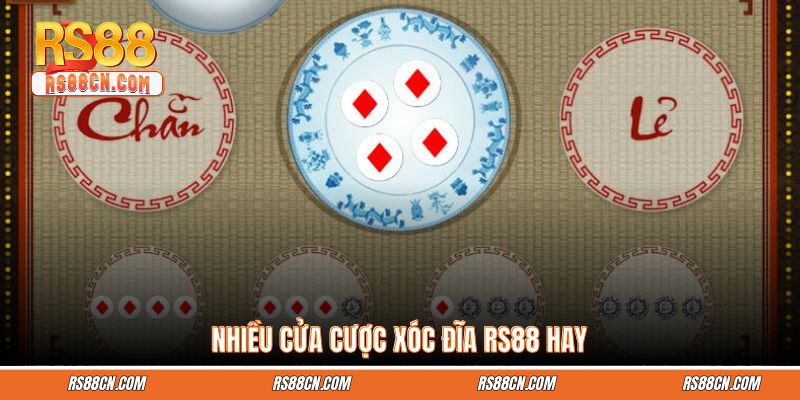 Nhiều cửa cược xóc đĩa RS88 hay
